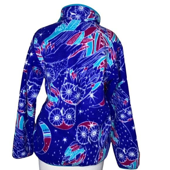 Patagonia synchilla snap t harvest moon owl patterned Fleece - Picture 2 of 9